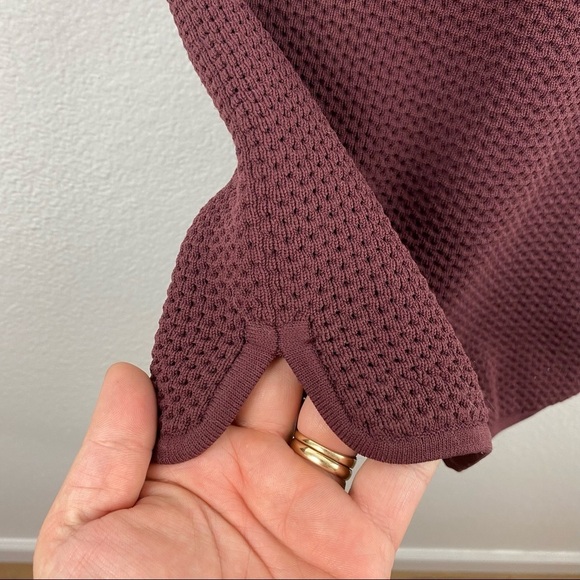 ALEXANDER WANG Shrunken Tee Sweater Dress, Maroon - Picture 8 of 9